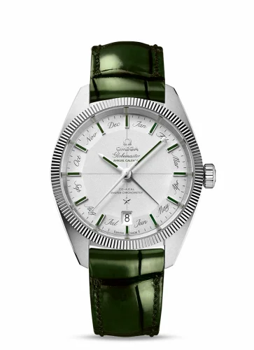 Omega Globemaster Annual Calendar Platinum / Silver / Green 130.93.41.22.99.002 (13093412299002)